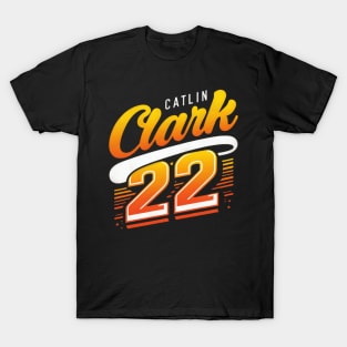 Caitlin Clark 22 Gradient colors T-Shirt